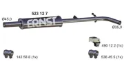 Mittelschalldämpfer ERNST 523127