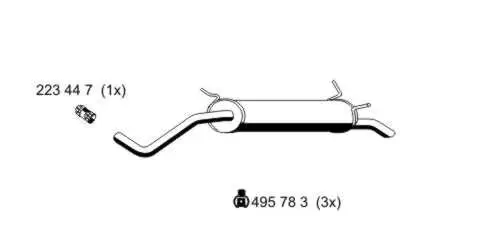 Endschalldämpfer ERNST 525053 Bild Endschalldämpfer ERNST 525053