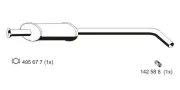 Mittelschalldämpfer ERNST 530033