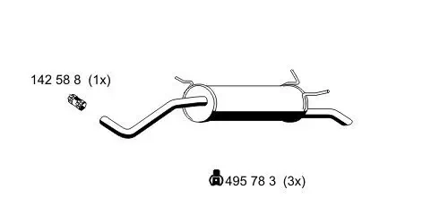 Endschalldämpfer ERNST 530040 Bild Endschalldämpfer ERNST 530040