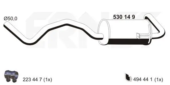 Endschalldämpfer ERNST 530149