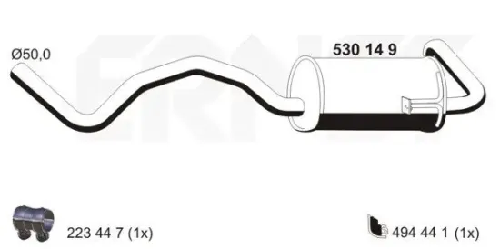 Endschalldämpfer ERNST 530149 Bild Endschalldämpfer ERNST 530149