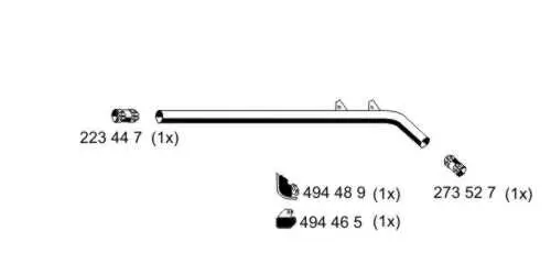 Abgasrohr Mitte ERNST 530415