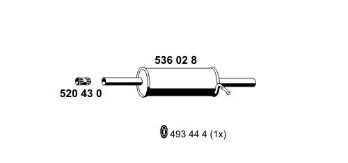 Endschalldämpfer ERNST 536028