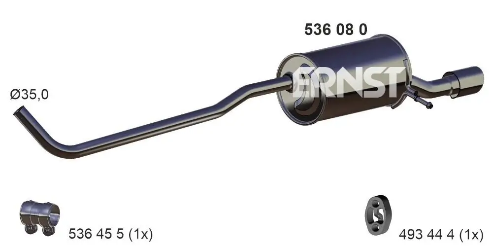 Endschalldämpfer ERNST 536080