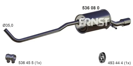 Endschalldämpfer ERNST 536080 Bild Endschalldämpfer ERNST 536080