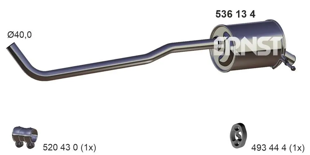 Endschalldämpfer ERNST 536134