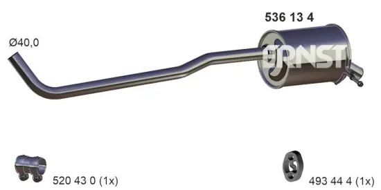 Endschalldämpfer ERNST 536134 Bild Endschalldämpfer ERNST 536134
