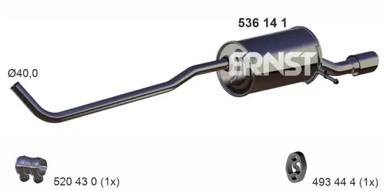 Endschalldämpfer ERNST 536141 Bild Endschalldämpfer ERNST 536141
