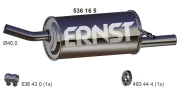 Endschalldämpfer ERNST 536165
