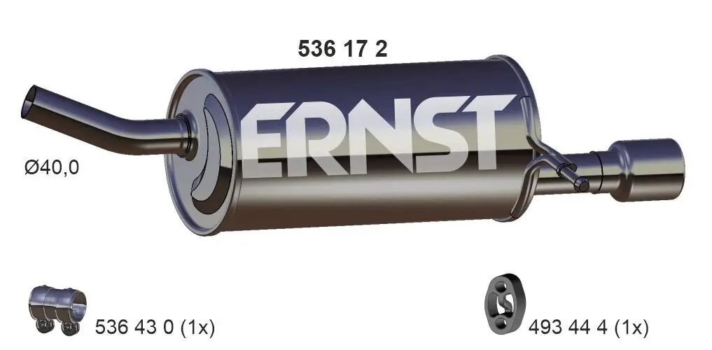 Endschalldämpfer ERNST 536172