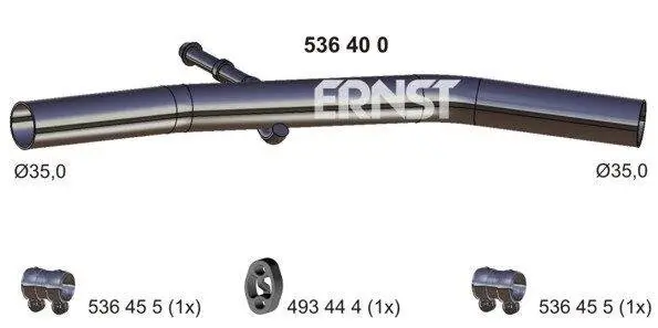 Abgasrohr Mitte ERNST 536400