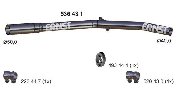 Abgasrohr Mitte ERNST 536431