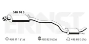 Mittelschalldämpfer ERNST 540100