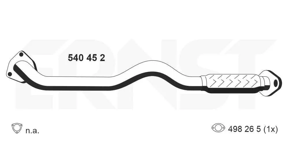 Abgasrohr vorne ERNST 540452