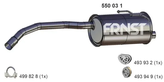 Endschalldämpfer ERNST 550031 Bild Endschalldämpfer ERNST 550031