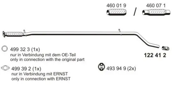 Abgasrohr ERNST 550406 Bild Abgasrohr ERNST 550406