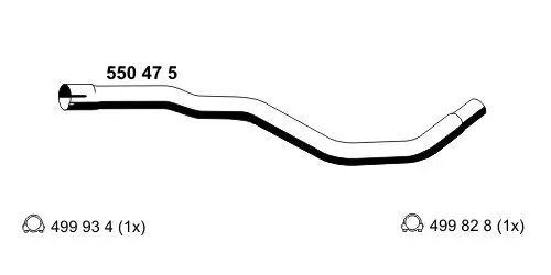 Abgasrohr ERNST 550475 Bild Abgasrohr ERNST 550475