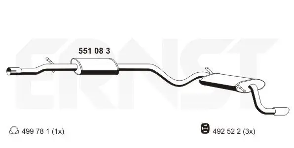 Endschalldämpfer ERNST 551083