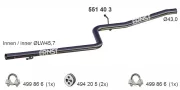 Abgasrohr Mitte ERNST 551403