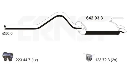 Endschalldämpfer ERNST 642033 Bild Endschalldämpfer ERNST 642033