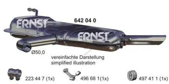 Endschalldämpfer ERNST 642040 Bild Endschalldämpfer ERNST 642040