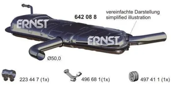 Endschalldämpfer ERNST 642088 Bild Endschalldämpfer ERNST 642088