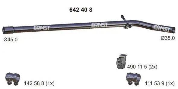 Abgasrohr Mitte ERNST 642408