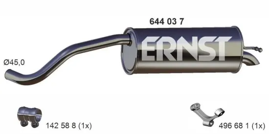 Endschalldämpfer ERNST 644037 Bild Endschalldämpfer ERNST 644037