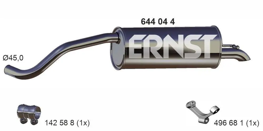 Endschalldämpfer ERNST 644044