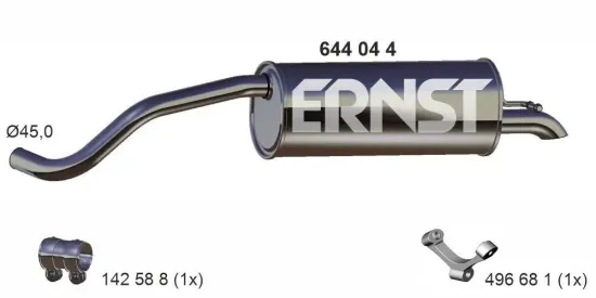 Endschalldämpfer ERNST 644044 Bild Endschalldämpfer ERNST 644044