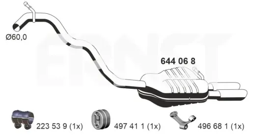 Endschalldämpfer ERNST 644068 Bild Endschalldämpfer ERNST 644068
