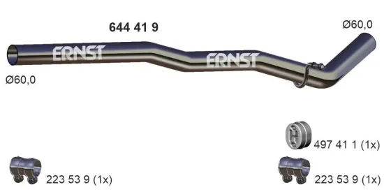 Abgasrohr ERNST 644419 Bild Abgasrohr ERNST 644419