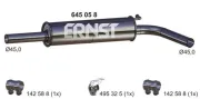Mittelschalldämpfer ERNST 645058