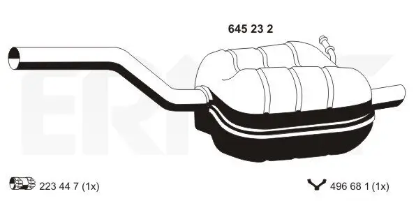 Endschalldämpfer ERNST 645232