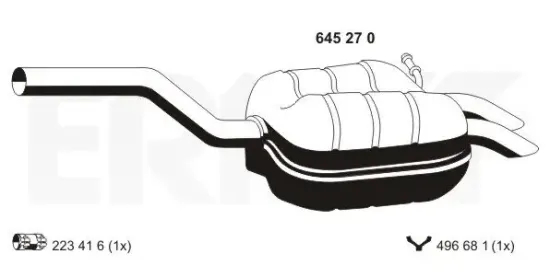 Endschalldämpfer ERNST 645270 Bild Endschalldämpfer ERNST 645270