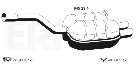 Endschalldämpfer ERNST 645294 Bild Endschalldämpfer ERNST 645294