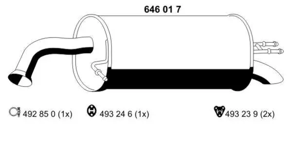 Endschalldämpfer ERNST 646017