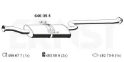 Mittelschalldämpfer ERNST 646055