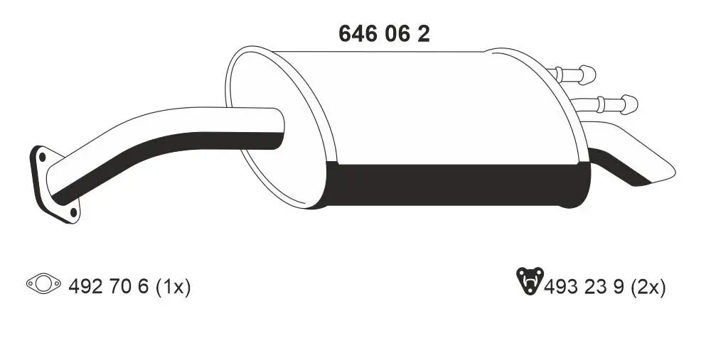 Endschalldämpfer ERNST 646062
