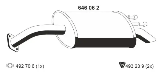 Endschalldämpfer ERNST 646062 Bild Endschalldämpfer ERNST 646062