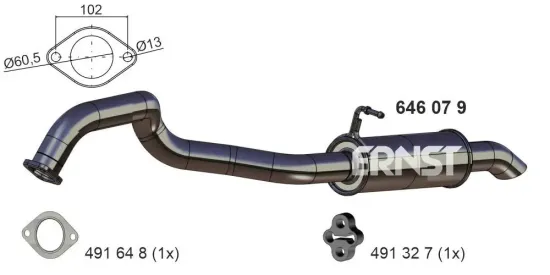 Endschalldämpfer ERNST 646079 Bild Endschalldämpfer ERNST 646079
