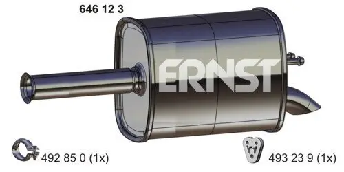 Endschalldämpfer ERNST 646123 Bild Endschalldämpfer ERNST 646123