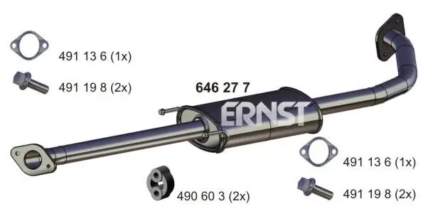 Mittelschalldämpfer ERNST 646277