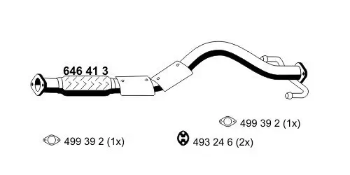 Abgasrohr ERNST 646413