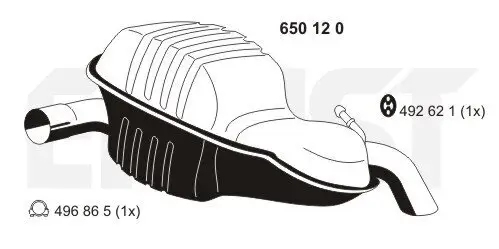 Endschalldämpfer ERNST 650120