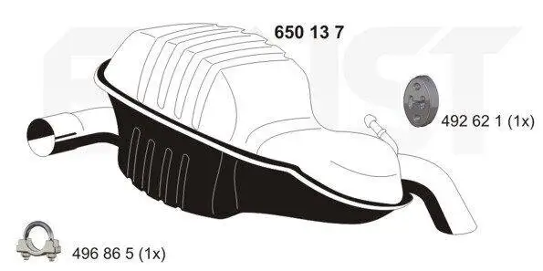 Endschalldämpfer ERNST 650137