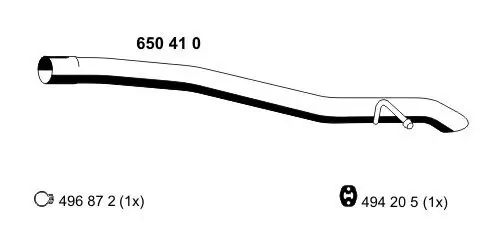 Abgasrohr ERNST 650410 Bild Abgasrohr ERNST 650410