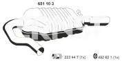 Endschalldämpfer rechts ERNST 651103