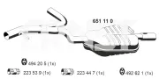 Endschalldämpfer links ERNST 651110